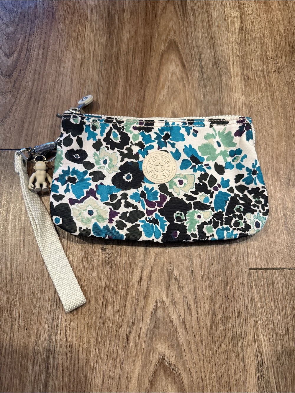 Kipling Creativity Large Floral Printed Pouch Wristlet